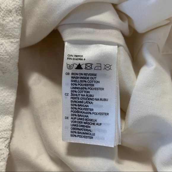 White Lace Sleeveless H&M Dress 6 - Picture 6 of 9